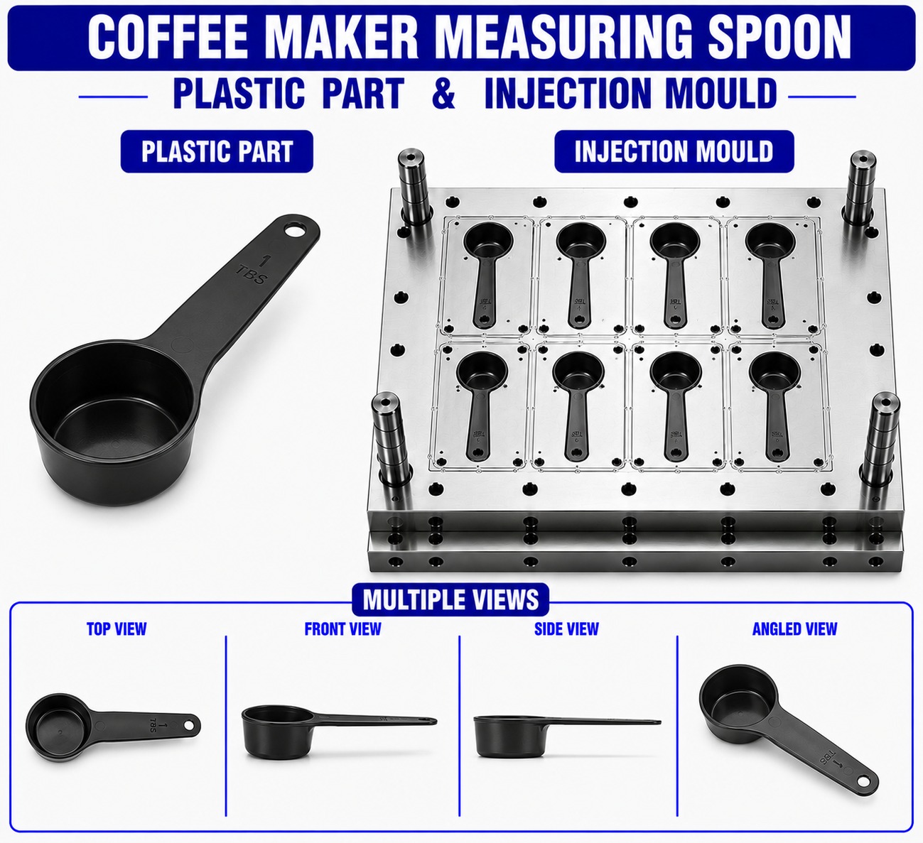 Coffee Maker Plastic Measuring Spoon Mould and Moulding Services